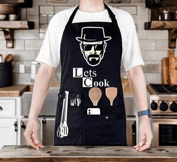 Breaking Bad Apron - Gifts for guy friends made simple. Find unique gift Ideas for guys friends. Gifts for guys in their 20s.