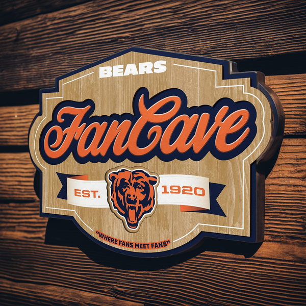 NFL Fan Cave Sign | Pick Your Team - Gifts for guy friends made simple. Find unique gift Ideas for guys friends. Gifts for guys in their 20s.