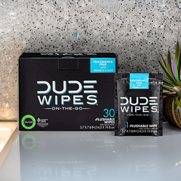 DUDE Wet Wipes - Vitamin E & Aloe - Gifts for guy friends made simple. Find unique gift Ideas for guys friends. Gifts for guys in their 20s.