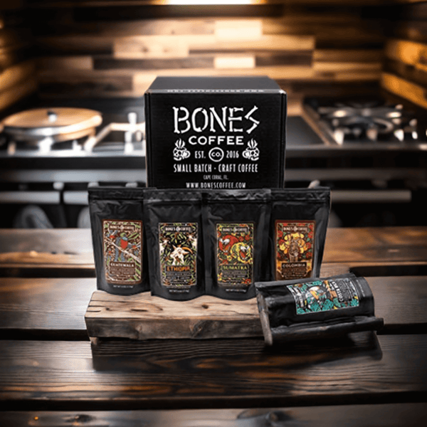 Bones Coffee Company | Ground - Gifts for guy friends made simple. Find unique gift Ideas for guys friends. Gifts for guys in their 20s.