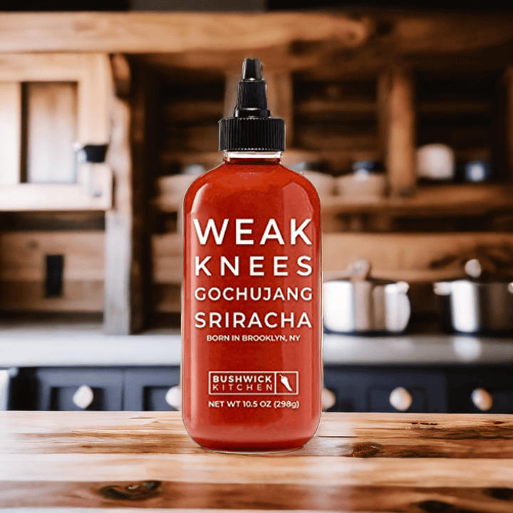 Weak Knees Gochujang Sriracha - Gifts for guy friends made simple. Find unique gift Ideas for guys friends. Gifts for guys in their 20s.