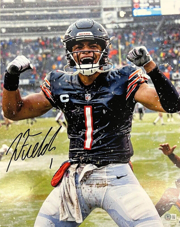 Justin Fields Autographed Canvas - Gifts for guy friends made simple. Find unique gift Ideas for guys friends. Gifts for guys in their 20s.