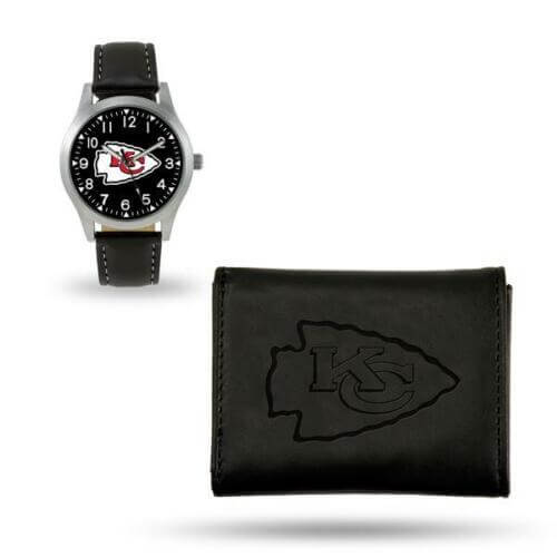 Kansas City Chiefs NFL Watch And Wallet Set - Gifts for guy friends made simple. Find unique gift Ideas for guys friends. Gifts for guys in their 20s.