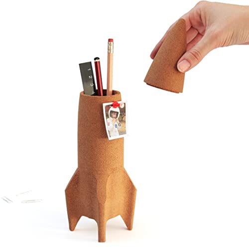 Rocket Pen Holder - Gifts for guy friends made simple. Find unique gift Ideas for guys friends. Gifts for guys in their 20s.