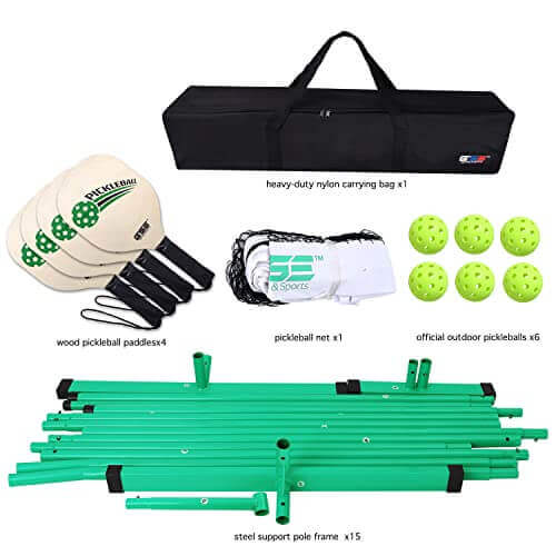 GSE Portable Professional Pickleball Set - Gifts for guy friends made simple. Find unique gift Ideas for guys friends. Gifts for guys in their 20s.