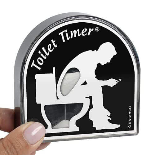 Toilet Timer - Gifts for guy friends made simple. Find unique gift Ideas for guys friends. Gifts for guys in their 20s.