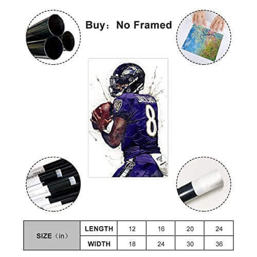 Lamar Jackson - "Must See TV" - Canvas Art - Gifts for guy friends made simple. Find unique gift Ideas for guys friends. Gifts for guys in their 20s.