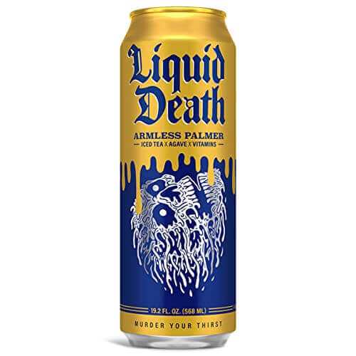 Liquid Death Iced Tea, Armless Palmer (8-Pack) - Gifts for guy friends made simple. Find unique gift Ideas for guys friends. Gifts for guys in their 20s.