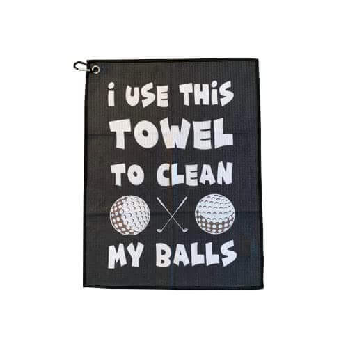 Microfiber Golf Towel | Club Attachment - Gifts for guy friends made simple. Find unique gift Ideas for guys friends. Gifts for guys in their 20s.
