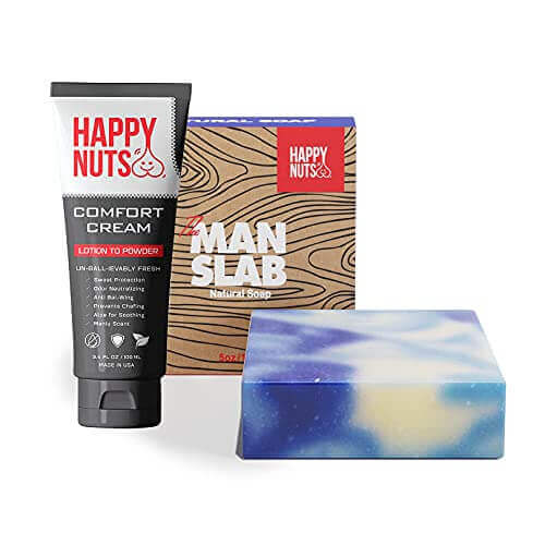 Happy Nuts Comfort | Lotion to Powder - Gifts for guy friends made simple. Find unique gift Ideas for guys friends. Gifts for guys in their 20s.