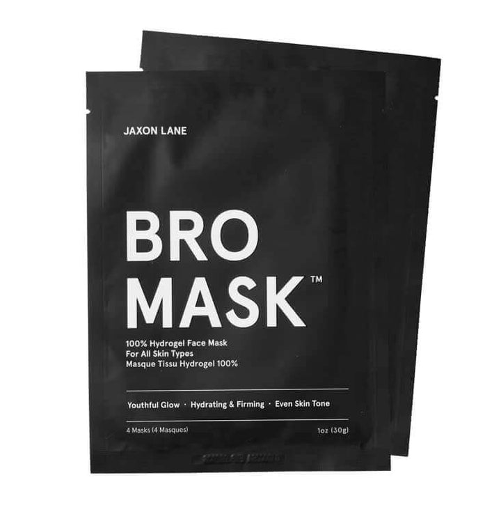 BRO MASK: Face Mask for Men | Hydrating, Anti Aging, Face Care (4 sheets) - Gifts for guy friends made simple. Find unique gift Ideas for guys friends. Gifts for guys in their 20s.
