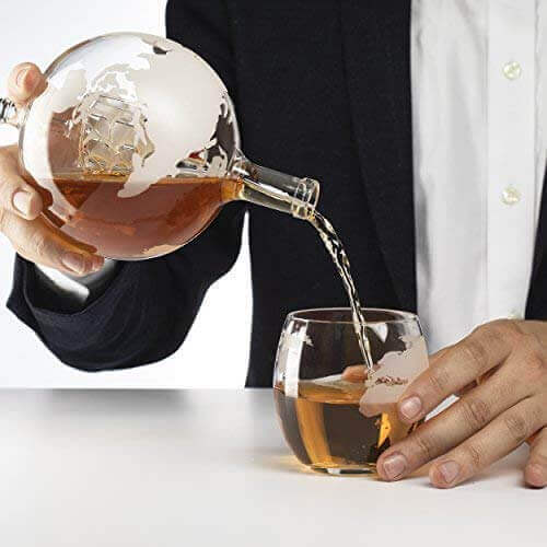 Wine Decanter Globe Set - Gifts for guy friends made simple. Find unique gift Ideas for guys friends. Gifts for guys in their 20s.