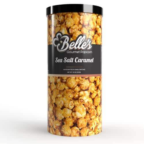 Belle’s Gourmet Popcorn: Sea Salt Caramel - Gifts for guy friends made simple. Find unique gift Ideas for guys friends. Gifts for guys in their 20s.