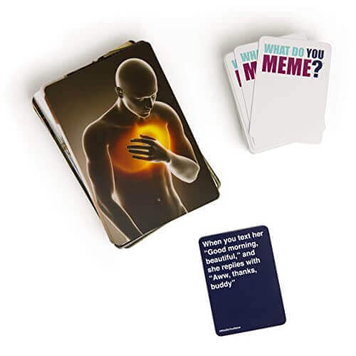 WHAT DO YOU MEME? Adult Party Game - Gifts for guy friends made simple. Find unique gift Ideas for guys friends. Gifts for guys in their 20s.