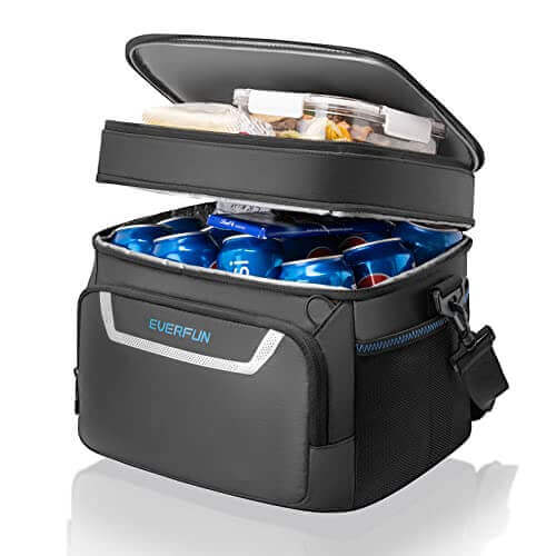 EVERFUN Insulated Cooler Bag Dual Compartments Soft Lunch Bag for Men Women Lunch Box 24 Can Collapsible Waterproof Leak-Proof Lunch Coolers for Work Office - Gifts for guy friends made simple. Find unique gift Ideas for guys friends. Gifts for guys in th