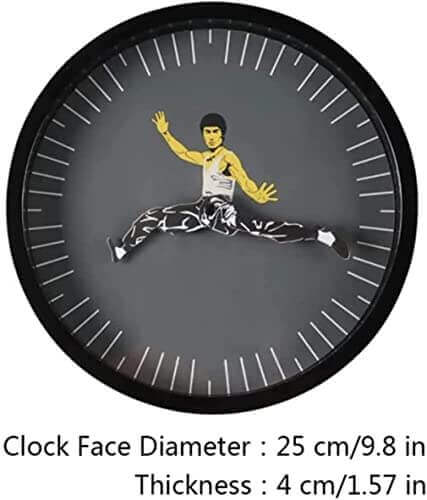 Bruce Lee Kung Fu Clock - Gifts for guy friends made simple. Find unique gift Ideas for guys friends. Gifts for guys in their 20s.