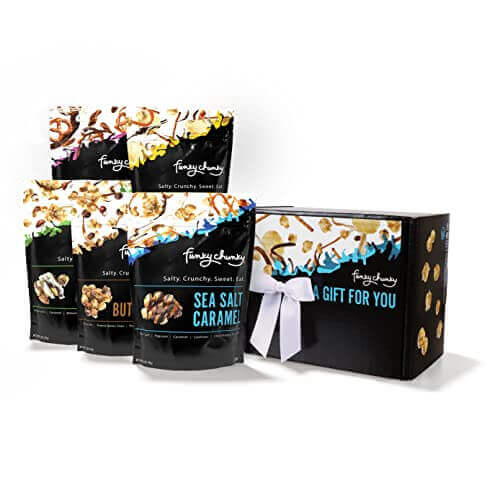 Funky Chunky Gourmet Popcorn Sampler Variety Pack - Gifts for guy friends made simple. Find unique gift Ideas for guys friends. Gifts for guys in their 20s.