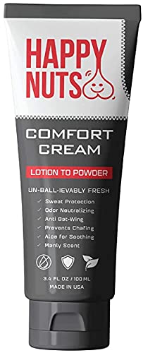 Happy Nuts Comfort : Lotion to Powder - Gifts for guy friends made simple. Find unique gift Ideas for guys friends. Gifts for guys in their 20s.