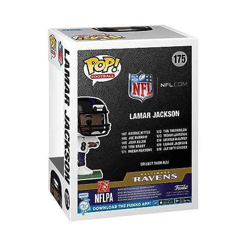 Funko Pop! | Lamar Jackson (Baltimore Ravens) #175 - Gifts for guy friends made simple. Find unique gift Ideas for guys friends. Gifts for guys in their 20s.