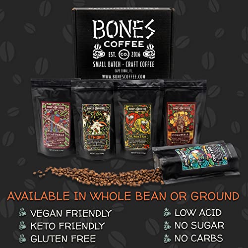 Bones Coffee Company | Ground - Gifts for guy friends made simple. Find unique gift Ideas for guys friends. Gifts for guys in their 20s.