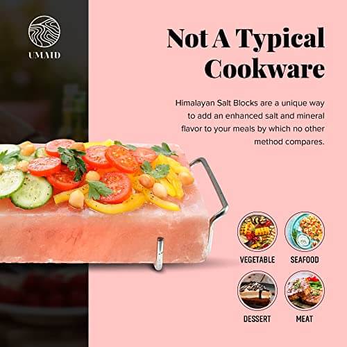 Himalayan Salt Block For Grilling | Cooking | Cutting | Serving - Gifts for guy friends made simple. Find unique gift Ideas for guys friends. Gifts for guys in their 20s.