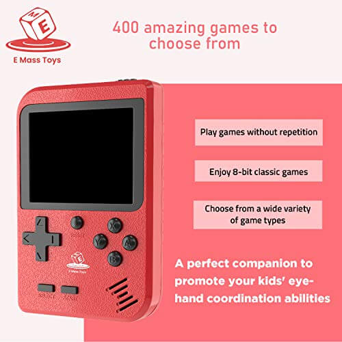 Emaas Handheld Game Console, Retro Mini Game with 400 Classic FC Games - Gifts for guy friends made simple. Find unique gift Ideas for guys friends. Gifts for guys in their 20s.