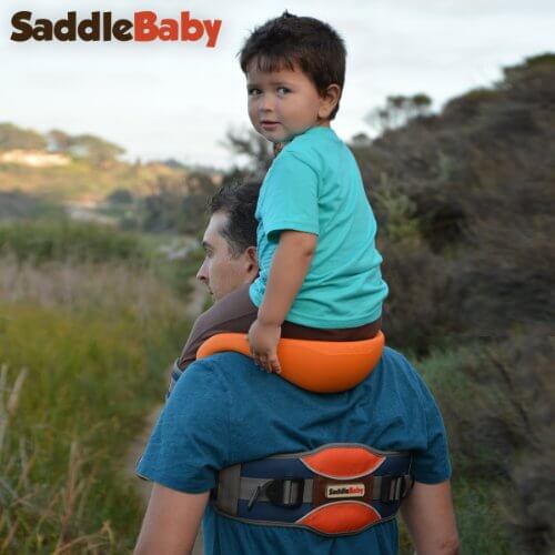 SaddleBaby Shoulder Carrier - Gifts for guy friends made simple. Find unique gift Ideas for guys friends. Gifts for guys in their 20s.