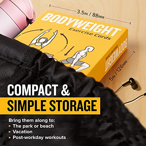 NewMe Fitness Bodyweight Workout Cards, Instructional Fitness Deck for Women & Men, Beginner Fitness Guide to Training Exercises at Home or Gym (Bodyweight, Vol 1) - Gifts for guy friends made simple. Find unique gift Ideas for guys friends. Gifts for guy