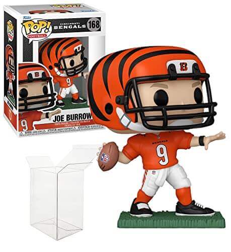 Funko Pop! | Joe Burrow (Cincinnati Bengals) #168 - Gifts for guy friends made simple. Find unique gift Ideas for guys friends. Gifts for guys in their 20s.