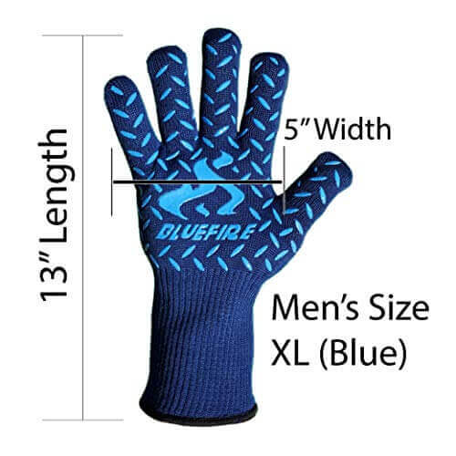 BlueFire Gloves BBQ Grill Firepit Oven Mitts - Gifts for guy friends made simple. Find unique gift Ideas for guys friends. Gifts for guys in their 20s.