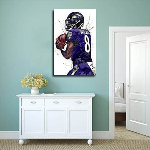 Lamar Jackson - "Must See TV" - Canvas Art - Gifts for guy friends made simple. Find unique gift Ideas for guys friends. Gifts for guys in their 20s.