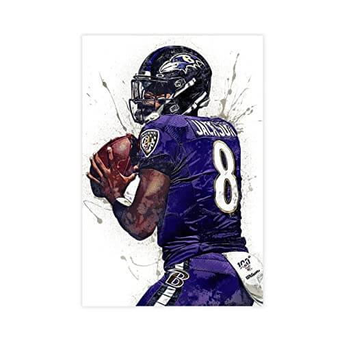 Lamar Jackson - "Must See TV" - Canvas Art - Gifts for guy friends made simple. Find unique gift Ideas for guys friends. Gifts for guys in their 20s.