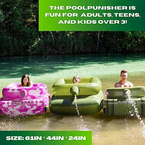 Pool Punisher Inflatable Pool Float -w/Functional Pump-Action Water Cannon - Gifts for guy friends made simple. Find unique gift Ideas for guys friends. Gifts for guys in their 20s.