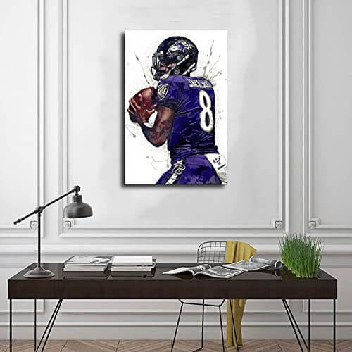 Lamar Jackson - "Must See TV" - Canvas Art - Gifts for guy friends made simple. Find unique gift Ideas for guys friends. Gifts for guys in their 20s.