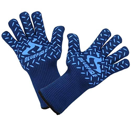 BlueFire Gloves BBQ Grill Firepit Oven Mitts - Gifts for guy friends made simple. Find unique gift Ideas for guys friends. Gifts for guys in their 20s.