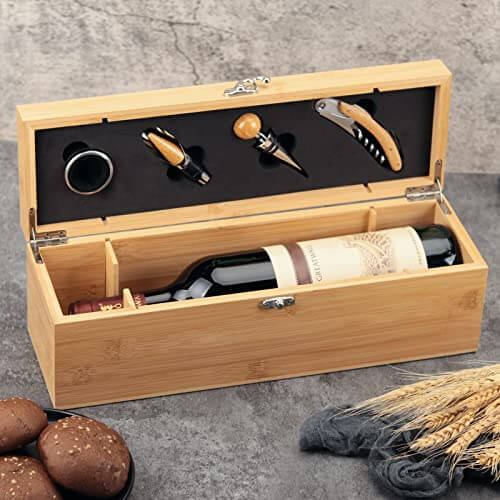 Bamboo Wine Case - Gifts for guy friends made simple. Find unique gift Ideas for guys friends. Gifts for guys in their 20s.