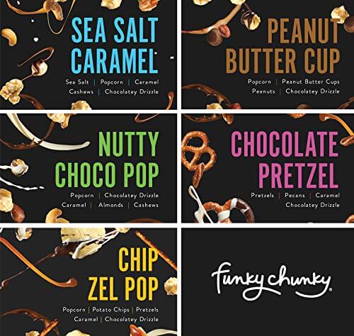 Funky Chunky Gourmet Popcorn Sampler Variety Pack - Gifts for guy friends made simple. Find unique gift Ideas for guys friends. Gifts for guys in their 20s.