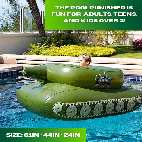 Pool Punisher Inflatable Pool Float -w/Functional Pump-Action Water Cannon - Gifts for guy friends made simple. Find unique gift Ideas for guys friends. Gifts for guys in their 20s.