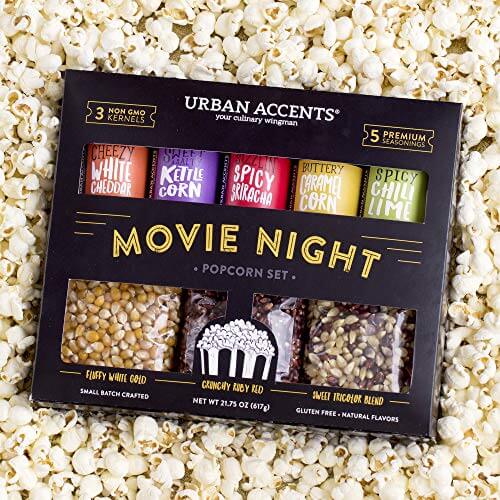 Movie Night Gourmet Popcorn - Gifts for guy friends made simple. Find unique gift Ideas for guys friends. Gifts for guys in their 20s.